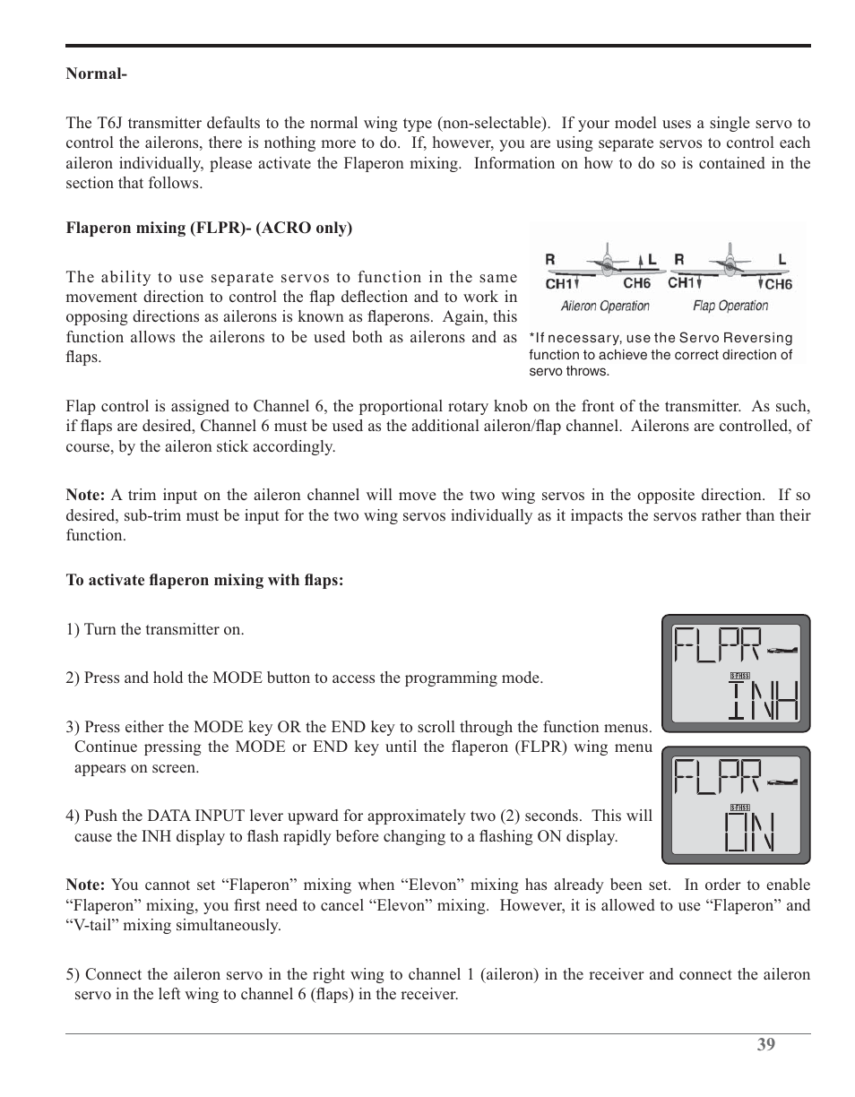 Futaba 6J 2.4GHz User Manual | Page 39 / 94