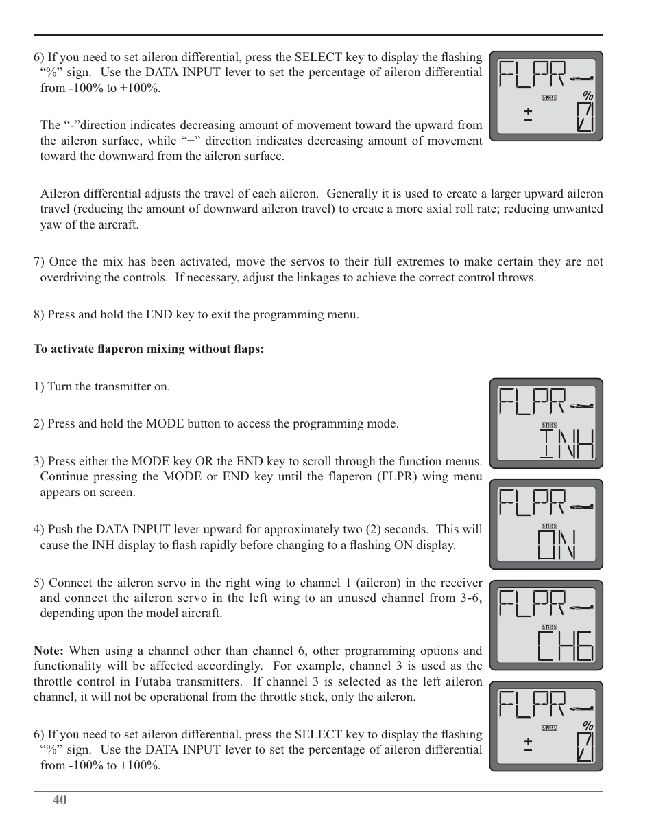 Futaba 6J 2.4GHz User Manual | Page 40 / 94