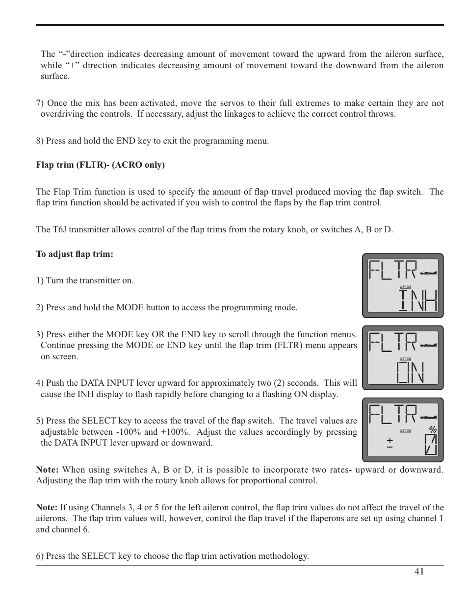 Futaba 6J 2.4GHz User Manual | Page 41 / 94