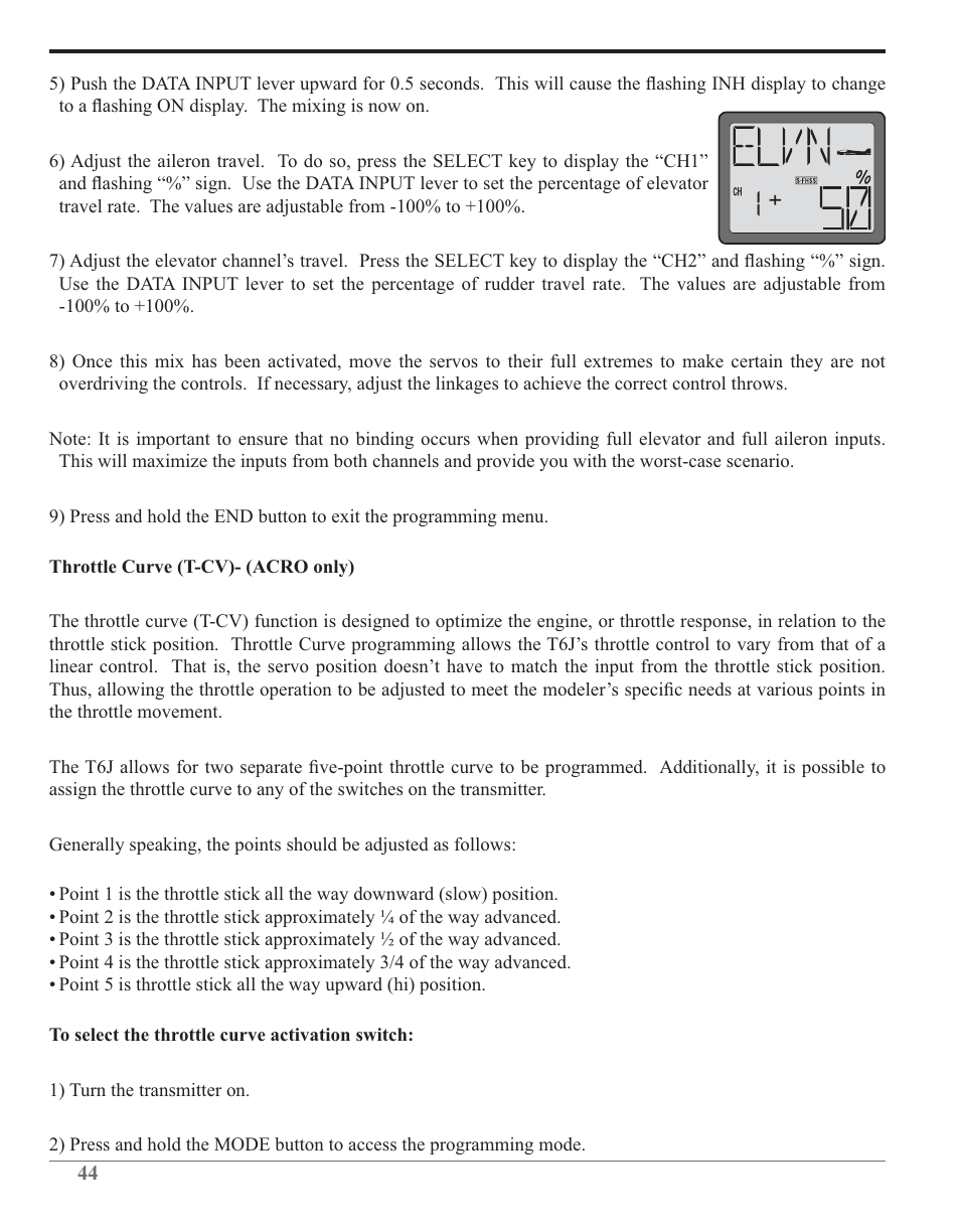 Futaba 6J 2.4GHz User Manual | Page 44 / 94
