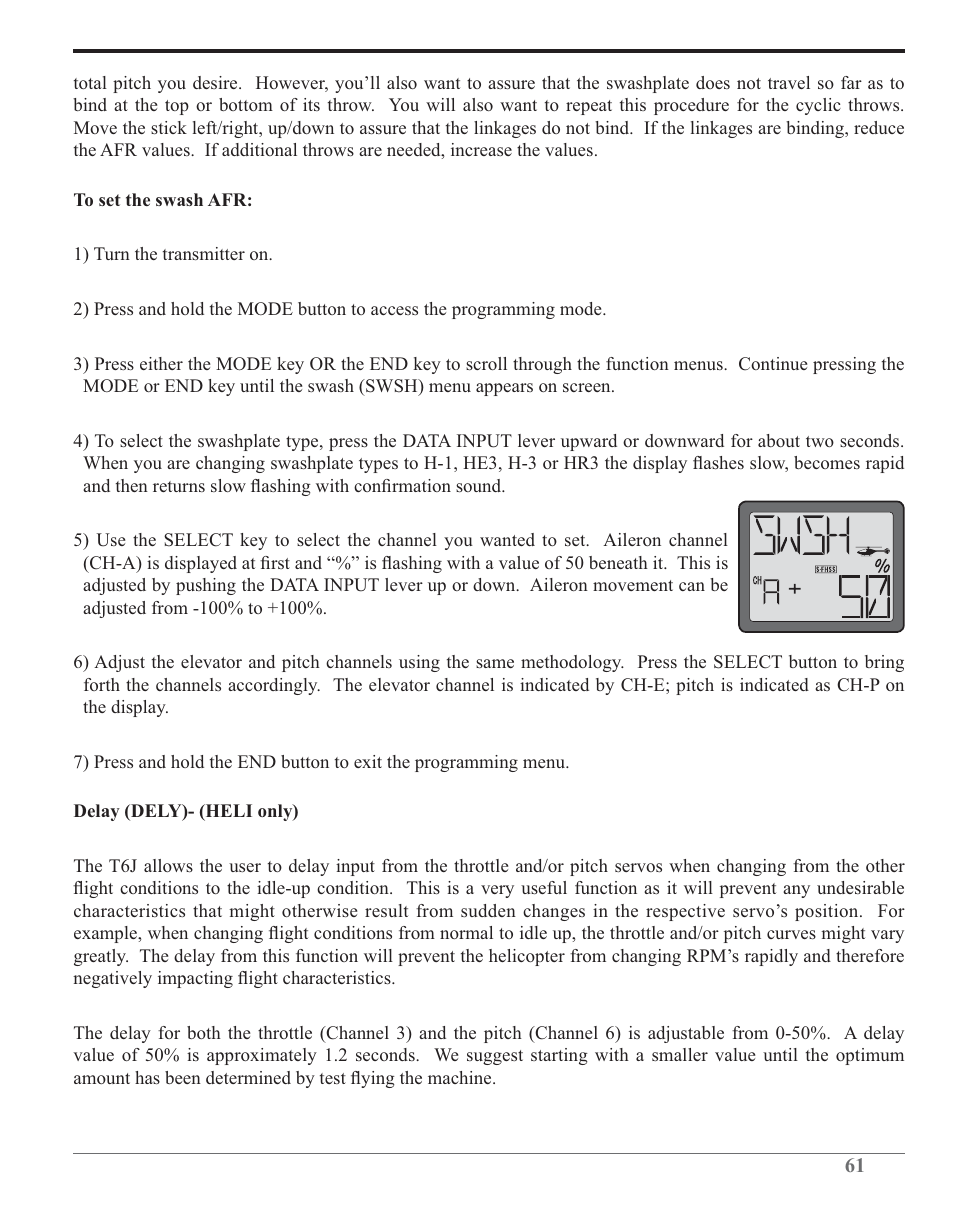 Futaba 6J 2.4GHz User Manual | Page 61 / 94