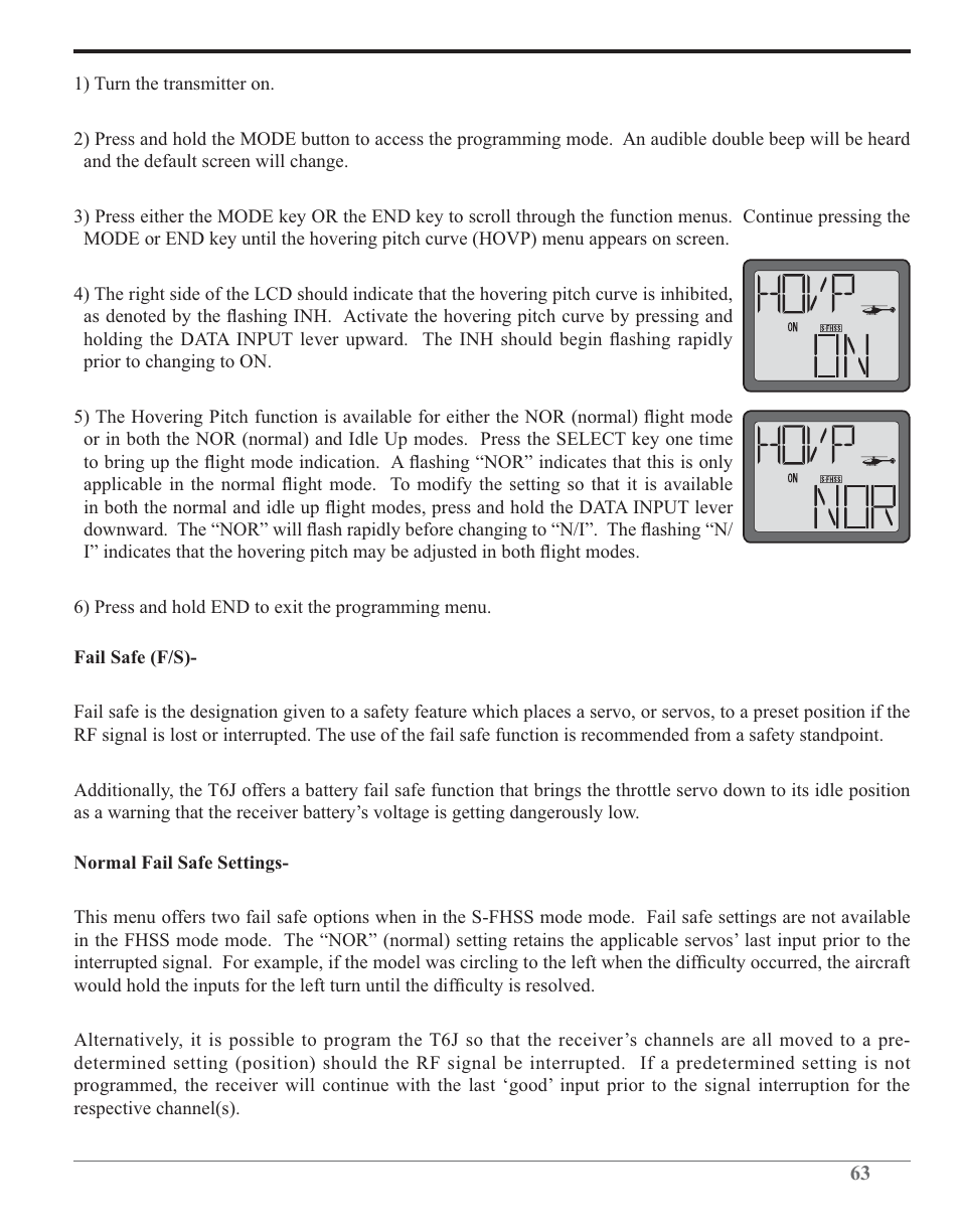 Futaba 6J 2.4GHz User Manual | Page 63 / 94