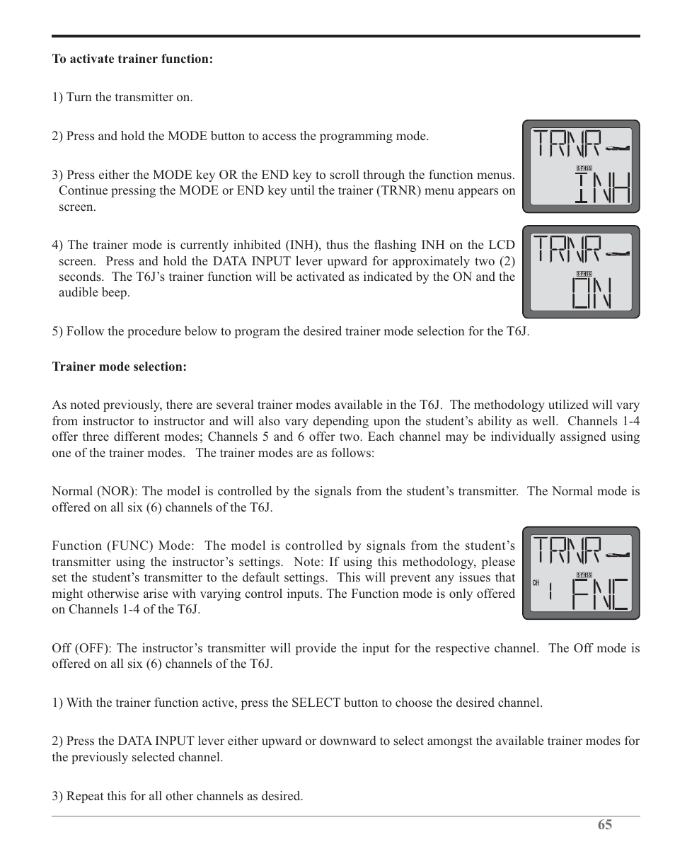Futaba 6J 2.4GHz User Manual | Page 65 / 94