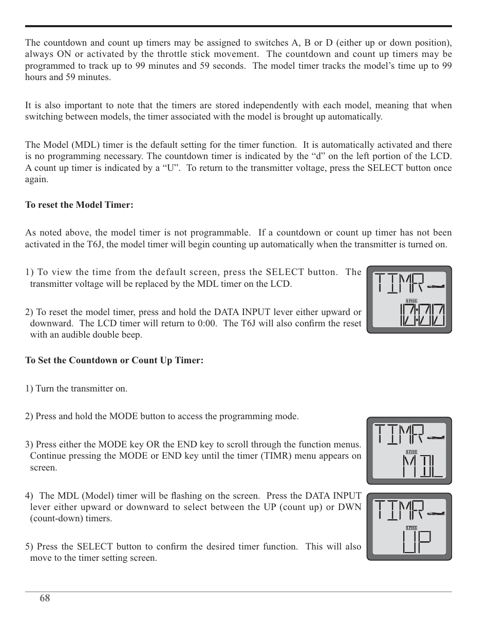 Futaba 6J 2.4GHz User Manual | Page 68 / 94