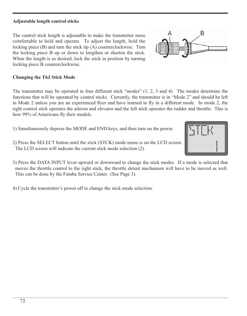 Futaba 6J 2.4GHz User Manual | Page 72 / 94