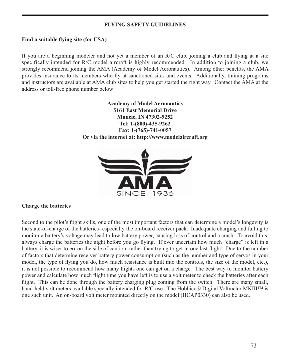 Futaba 6J 2.4GHz User Manual | Page 73 / 94