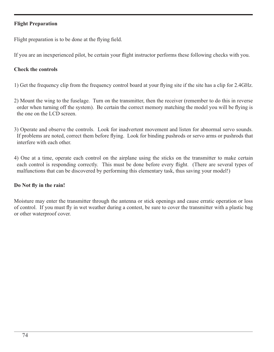 Futaba 6J 2.4GHz User Manual | Page 74 / 94