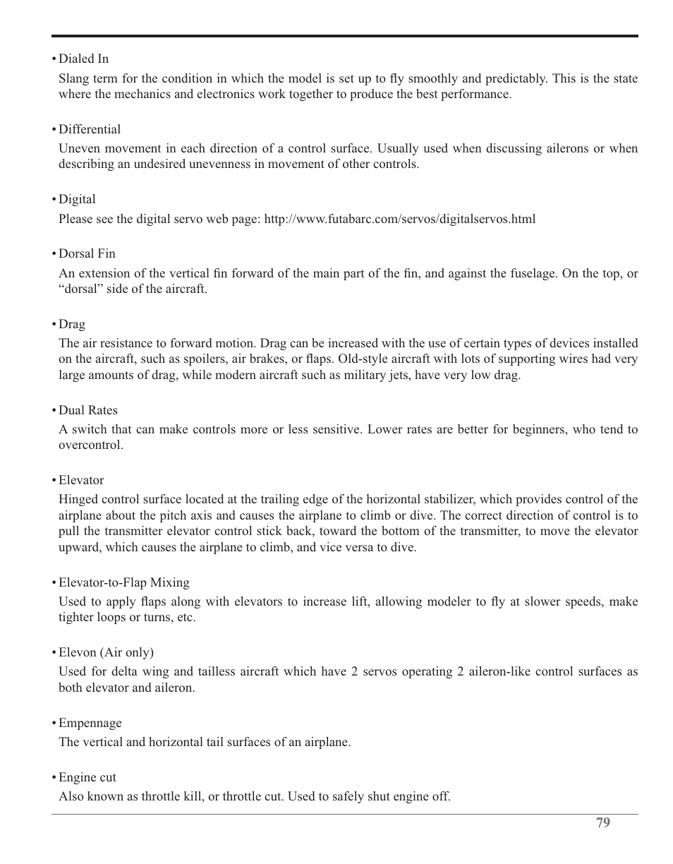 Futaba 6J 2.4GHz User Manual | Page 79 / 94