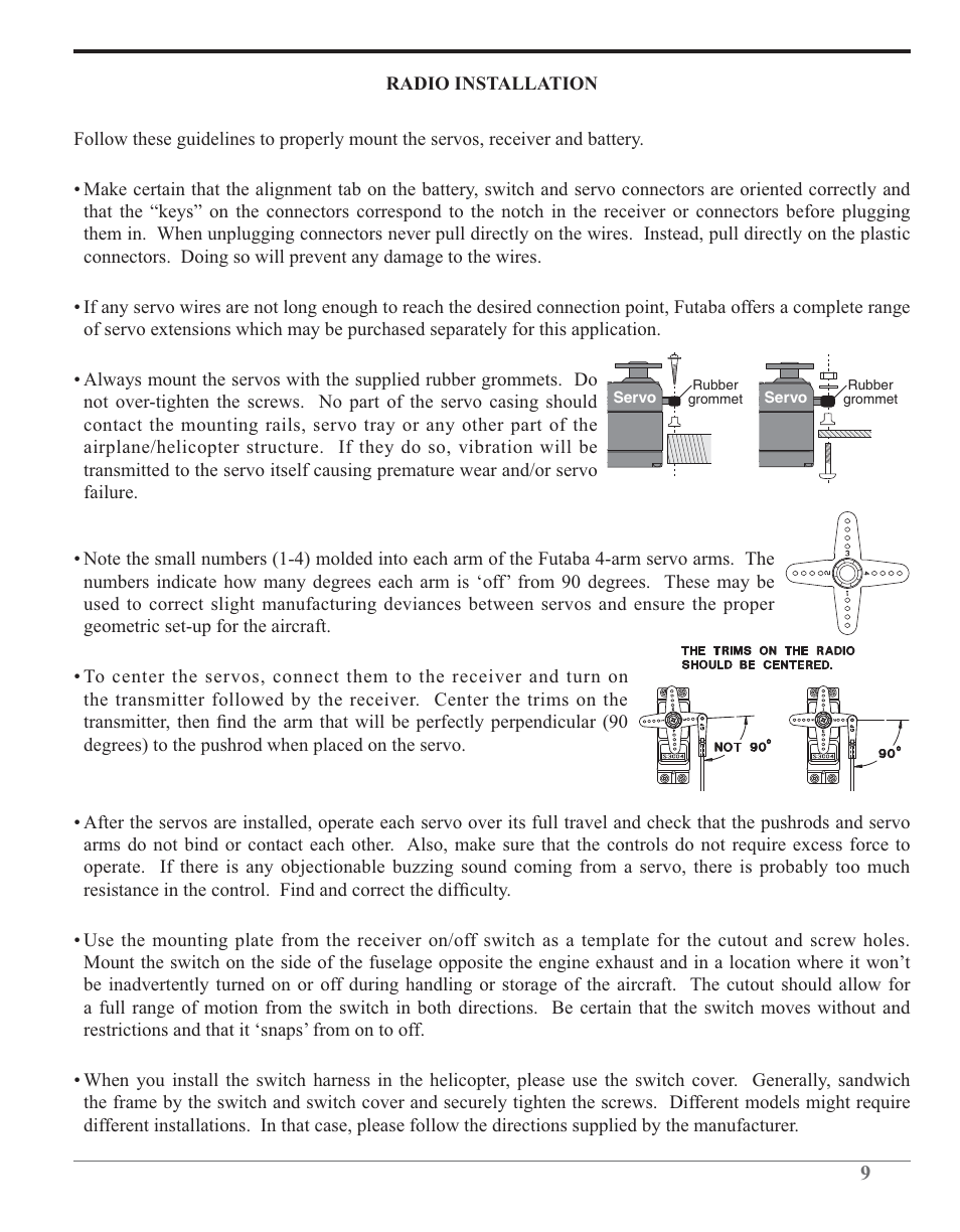 Futaba 6J 2.4GHz User Manual | Page 9 / 94