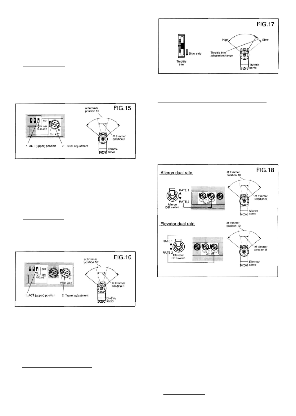 Aileron/elevator dual rate (d/r) function | Futaba 6VA (6A) User Manual | Page 6 / 8