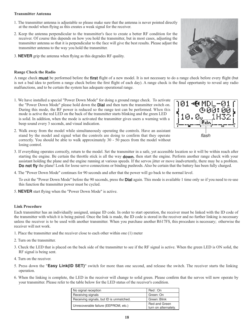 Futaba 7C 2.4GHz User Manual | Page 18 / 86