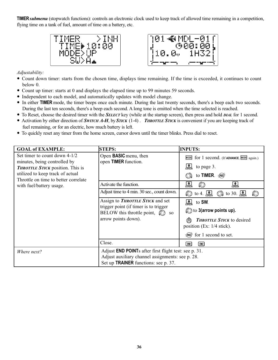 Futaba 7C 2.4GHz User Manual | Page 36 / 86