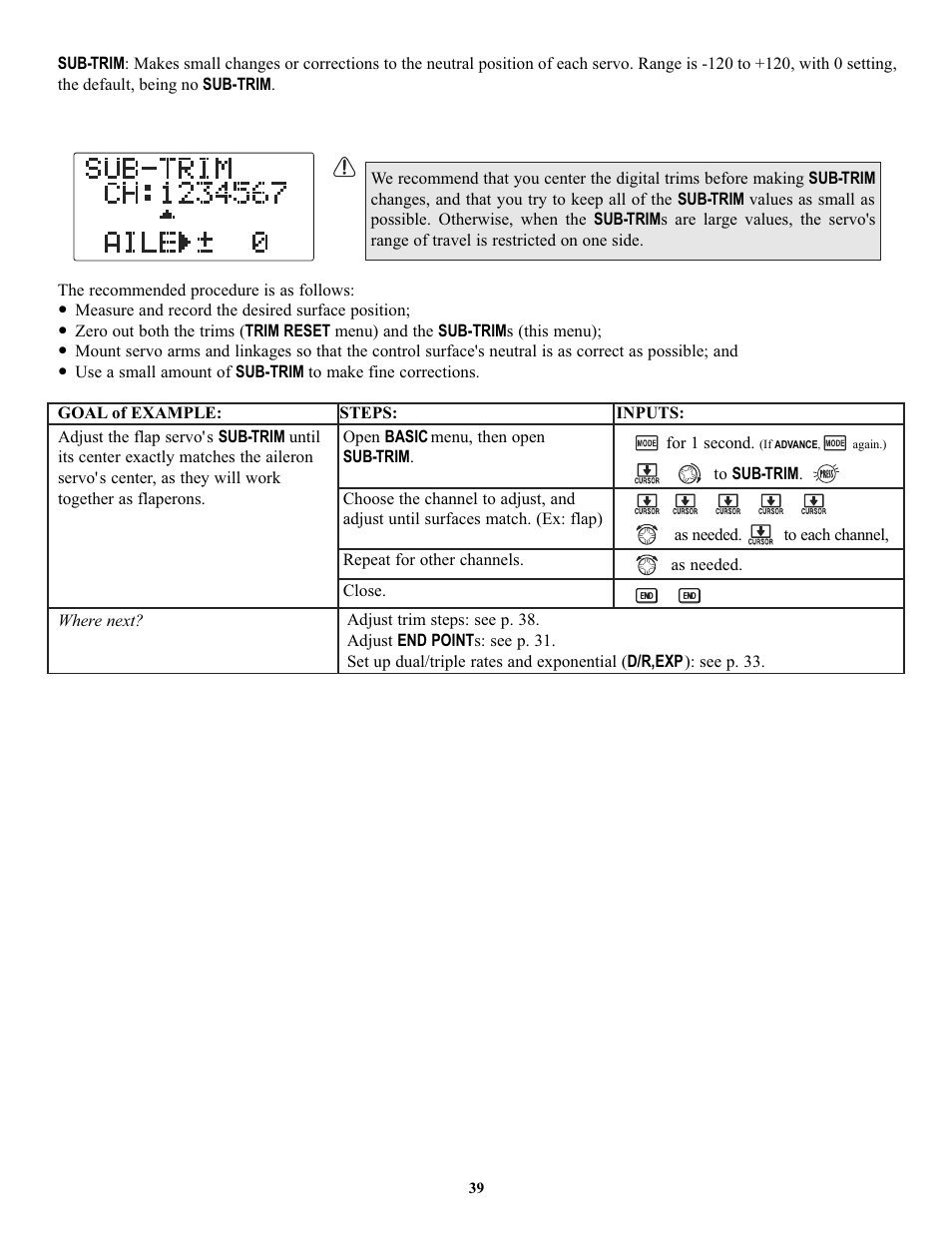 Futaba 7C 2.4GHz User Manual | Page 39 / 86