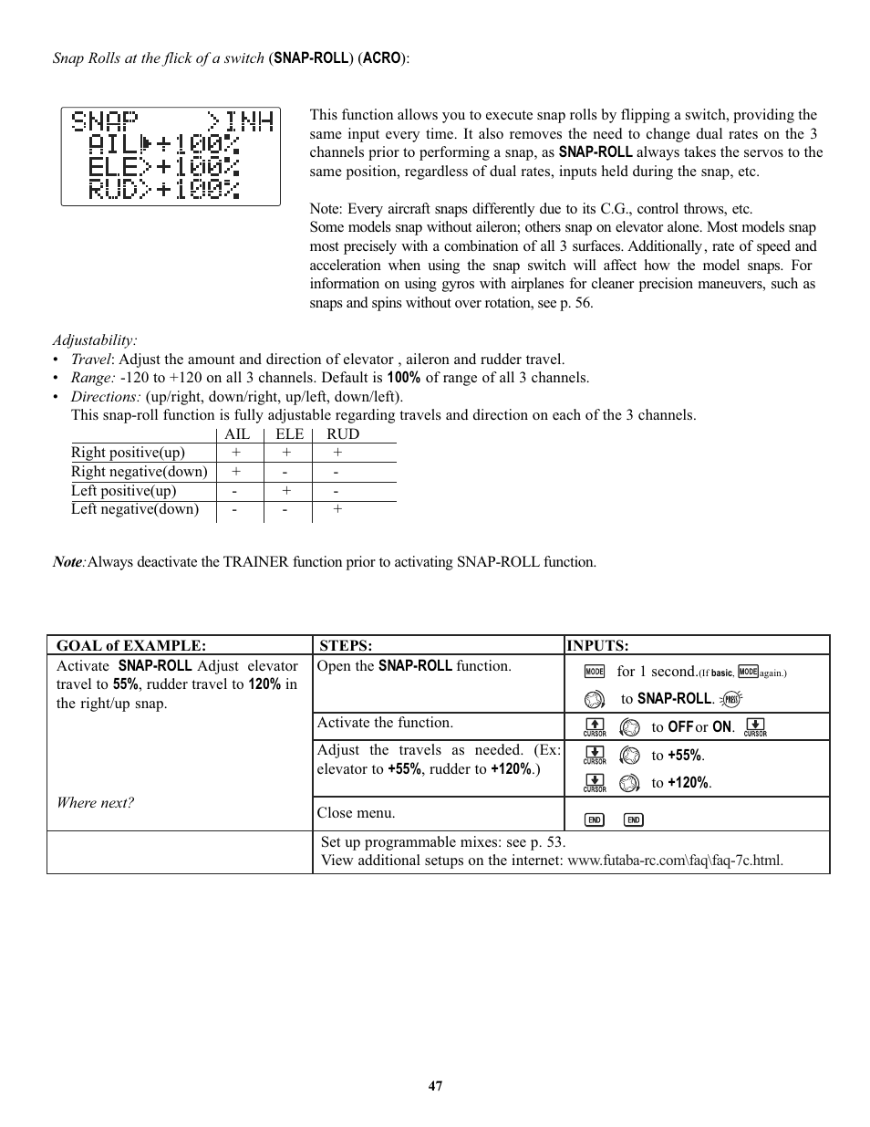Futaba 7C 2.4GHz User Manual | Page 47 / 86