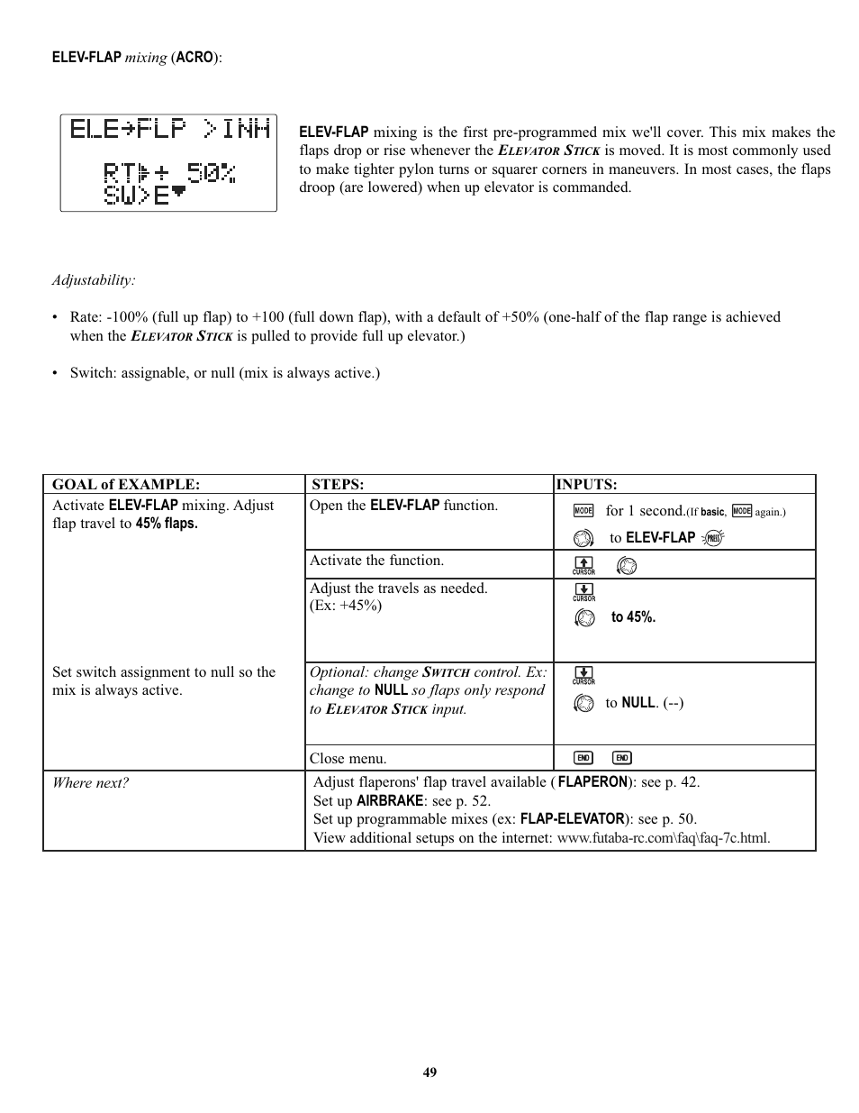 Futaba 7C 2.4GHz User Manual | Page 49 / 86