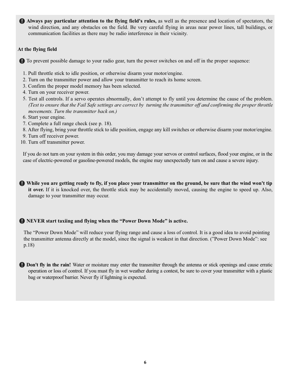 Futaba 7C 2.4GHz User Manual | Page 6 / 86