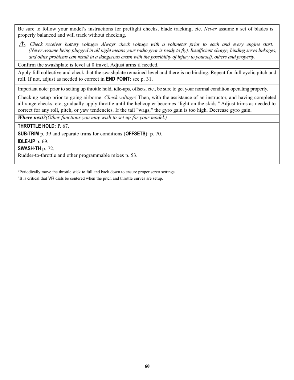 Futaba 7C 2.4GHz User Manual | Page 60 / 86