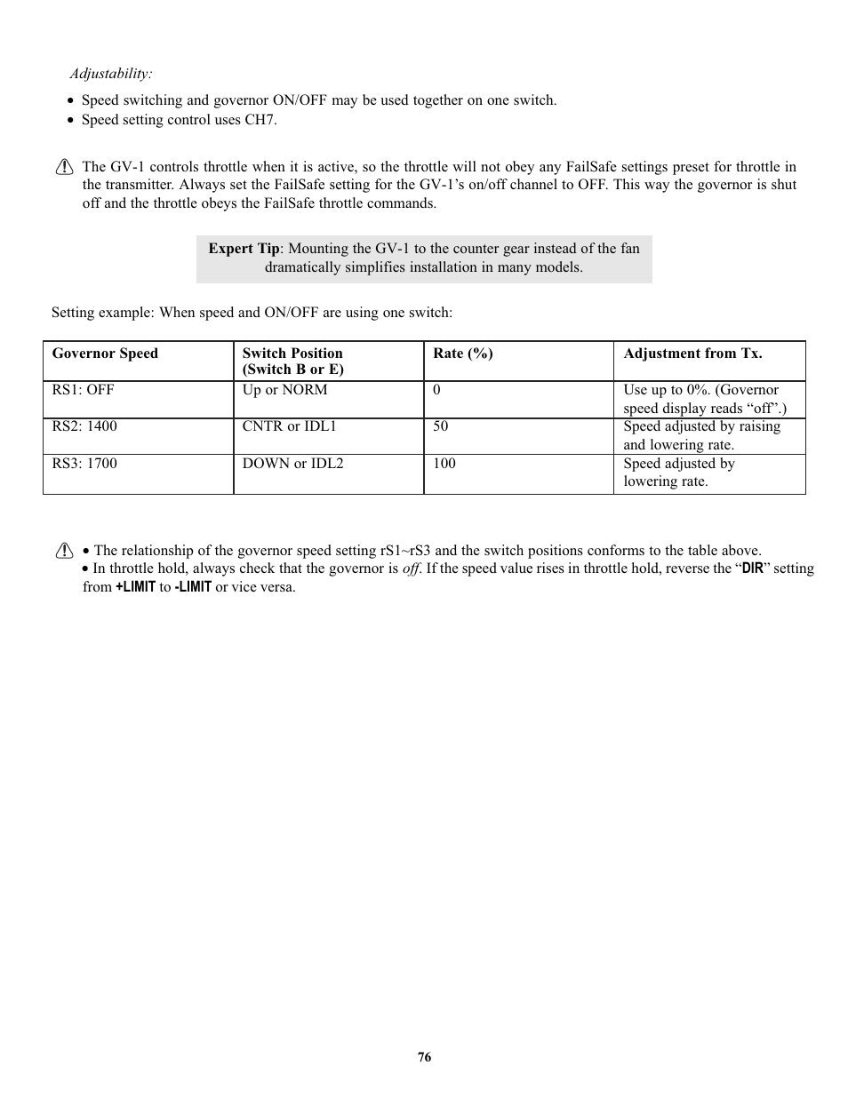 Futaba 7C 2.4GHz User Manual | Page 76 / 86