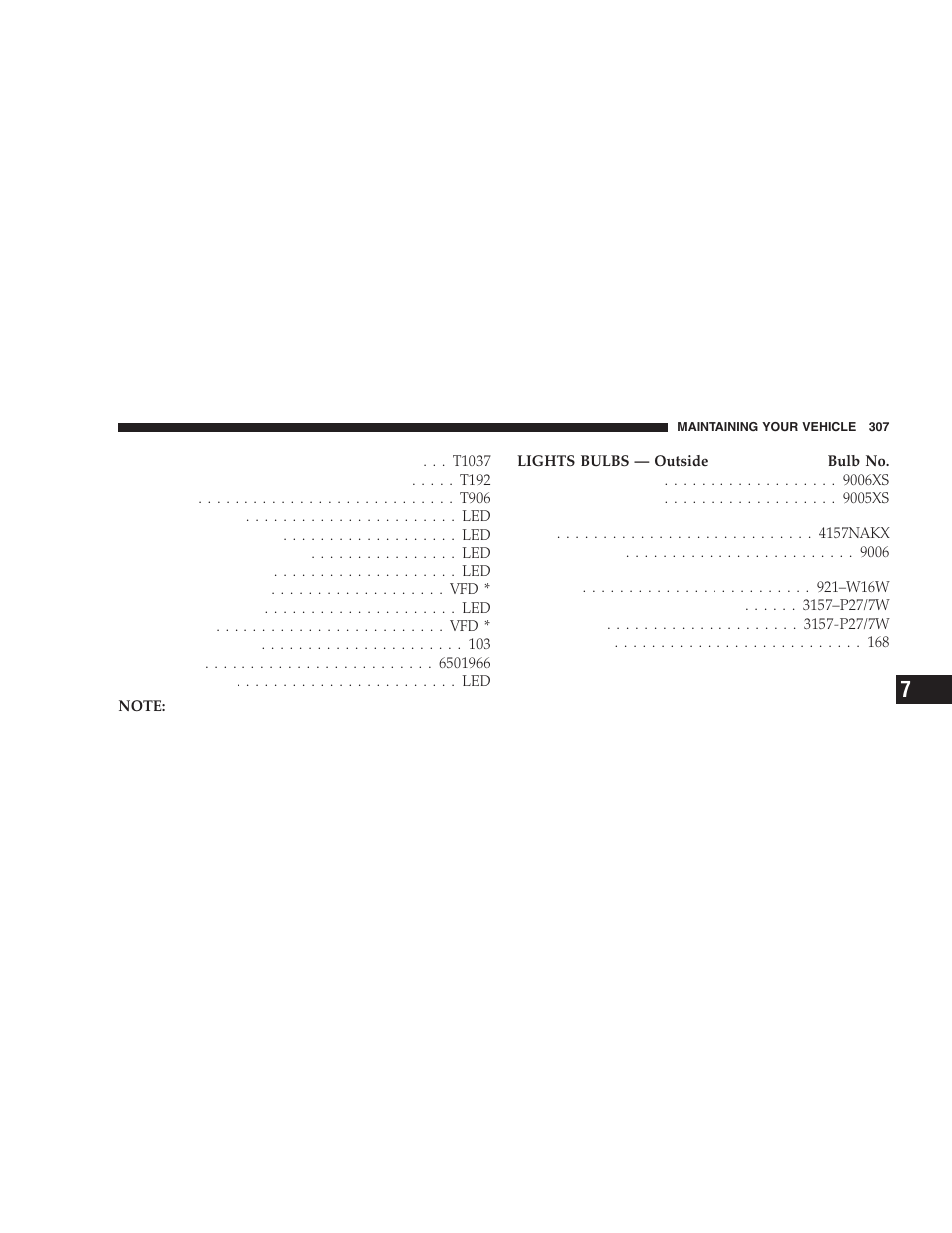 Chrysler 2005 PT Cruiser User Manual | Page 307 / 368