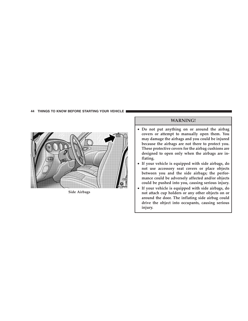 Chrysler 2005 PT Cruiser User Manual | Page 44 / 368