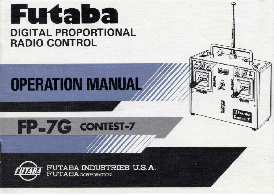 Futaba 7G Contest 7 User Manual | 12 pages