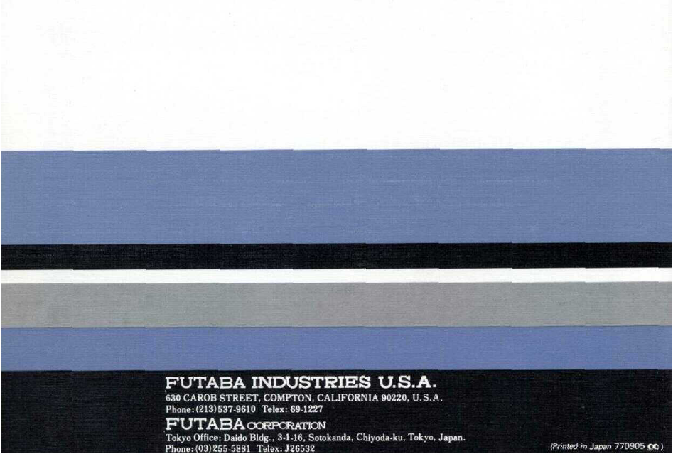 Futaba 7G Contest 7 User Manual | Page 12 / 12