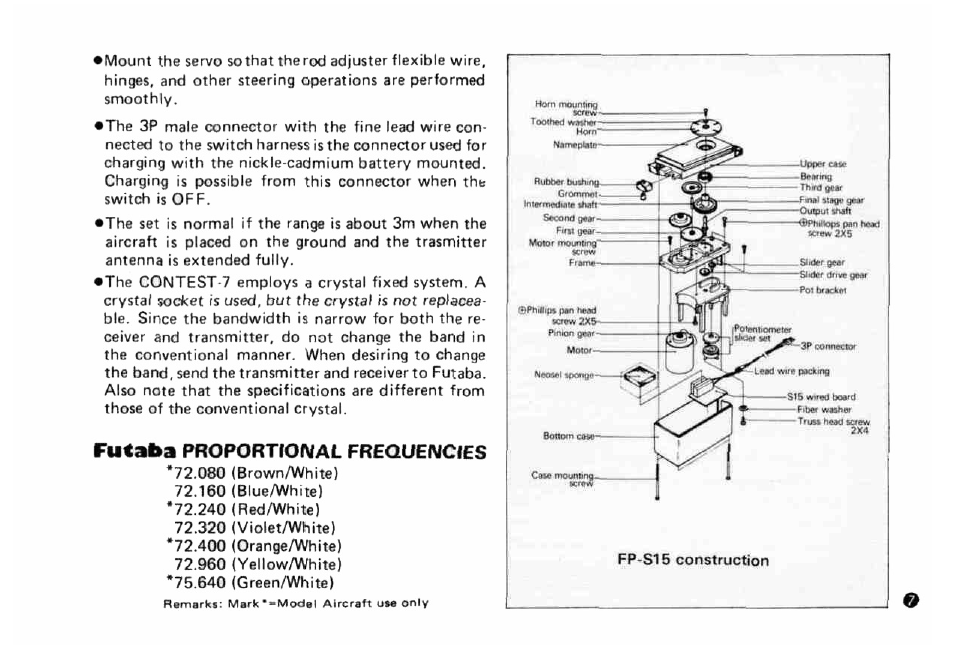 Futaba 7G Contest 7 User Manual | Page 9 / 12