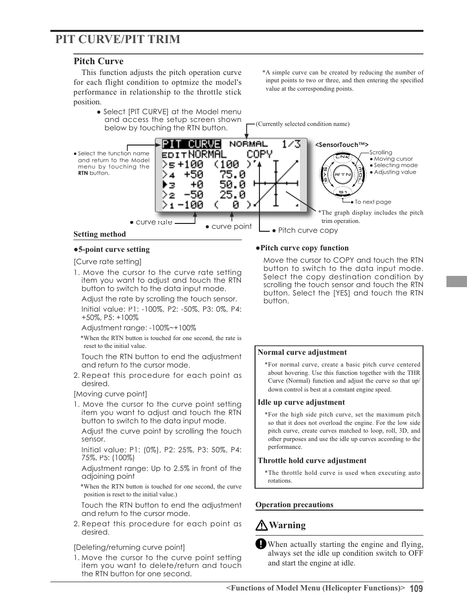 3lwfk&xuyh, Duqlqj | Futaba 8FG 2.4GHz User Manual | Page 109 / 123