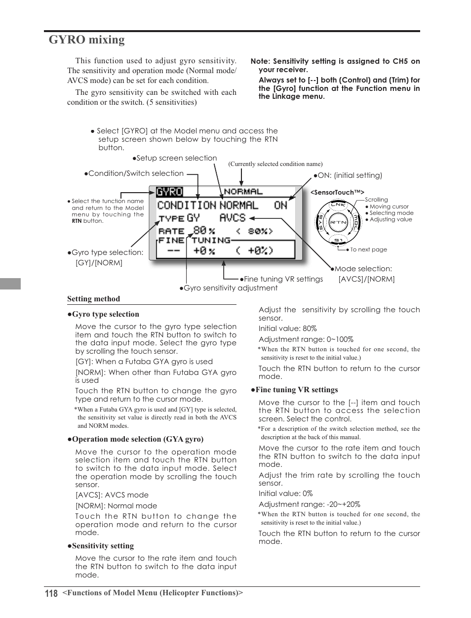 52pl[lqj | Futaba 8FG 2.4GHz User Manual | Page 118 / 123