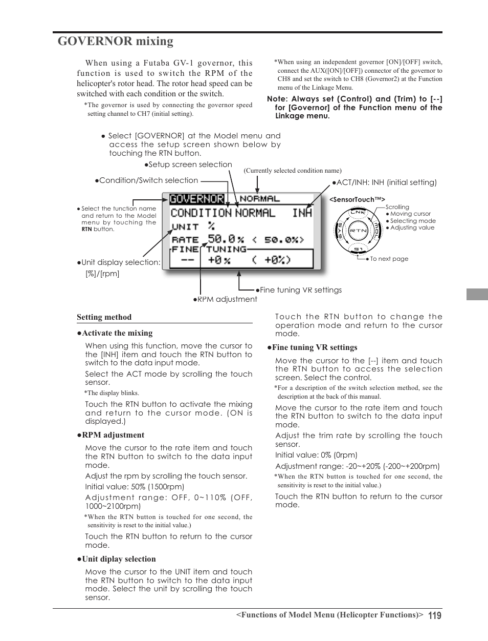 Futaba 8FG 2.4GHz User Manual | Page 119 / 123