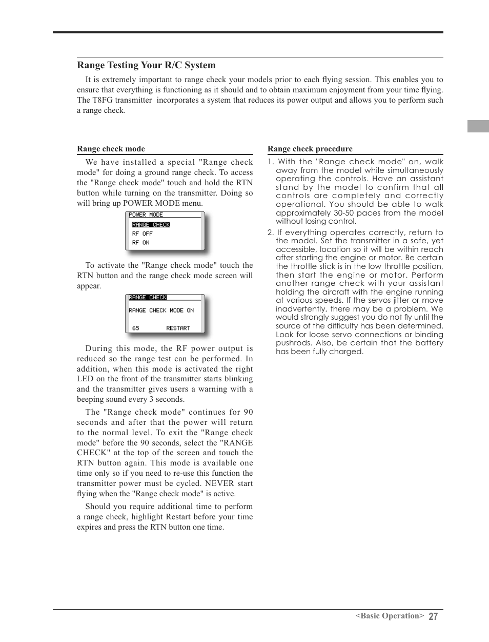 Futaba 8FG 2.4GHz User Manual | Page 27 / 123