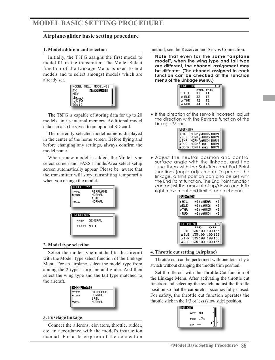 Futaba 8FG 2.4GHz User Manual | Page 35 / 123