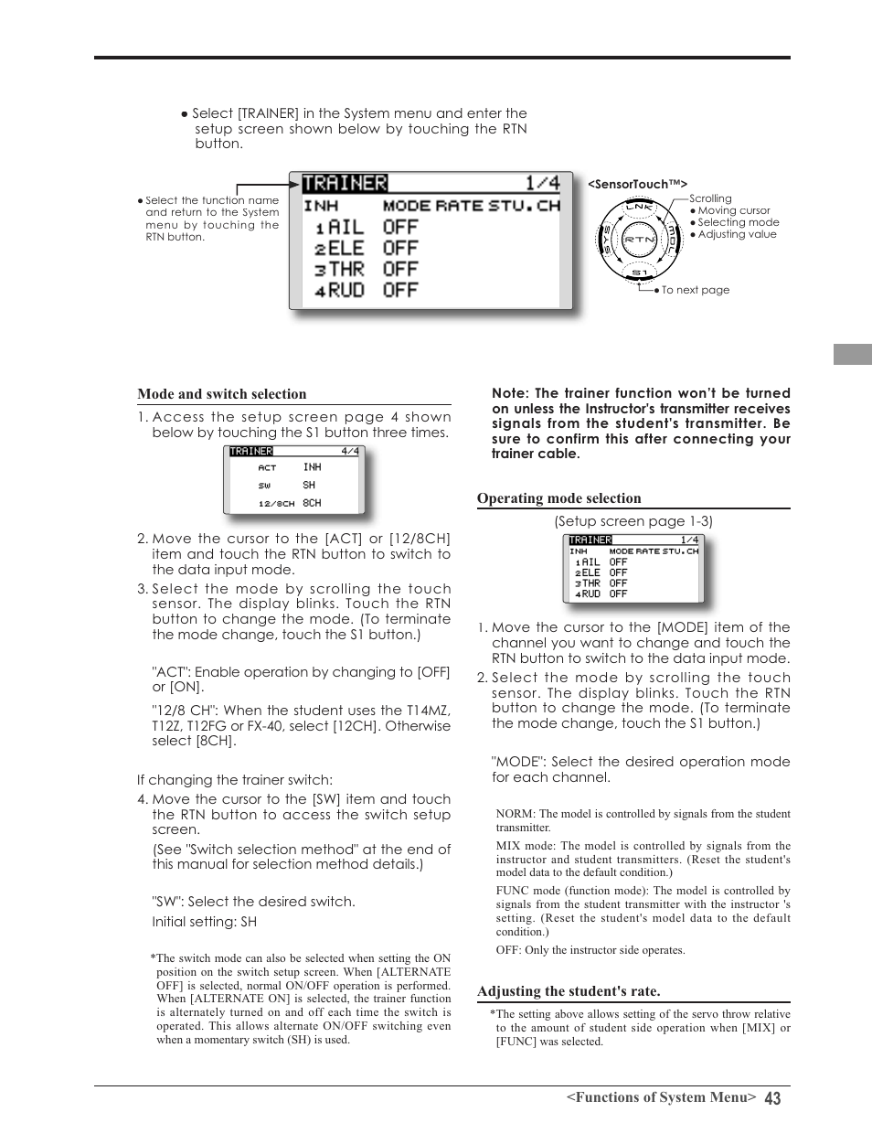 Futaba 8FG 2.4GHz User Manual | Page 43 / 123