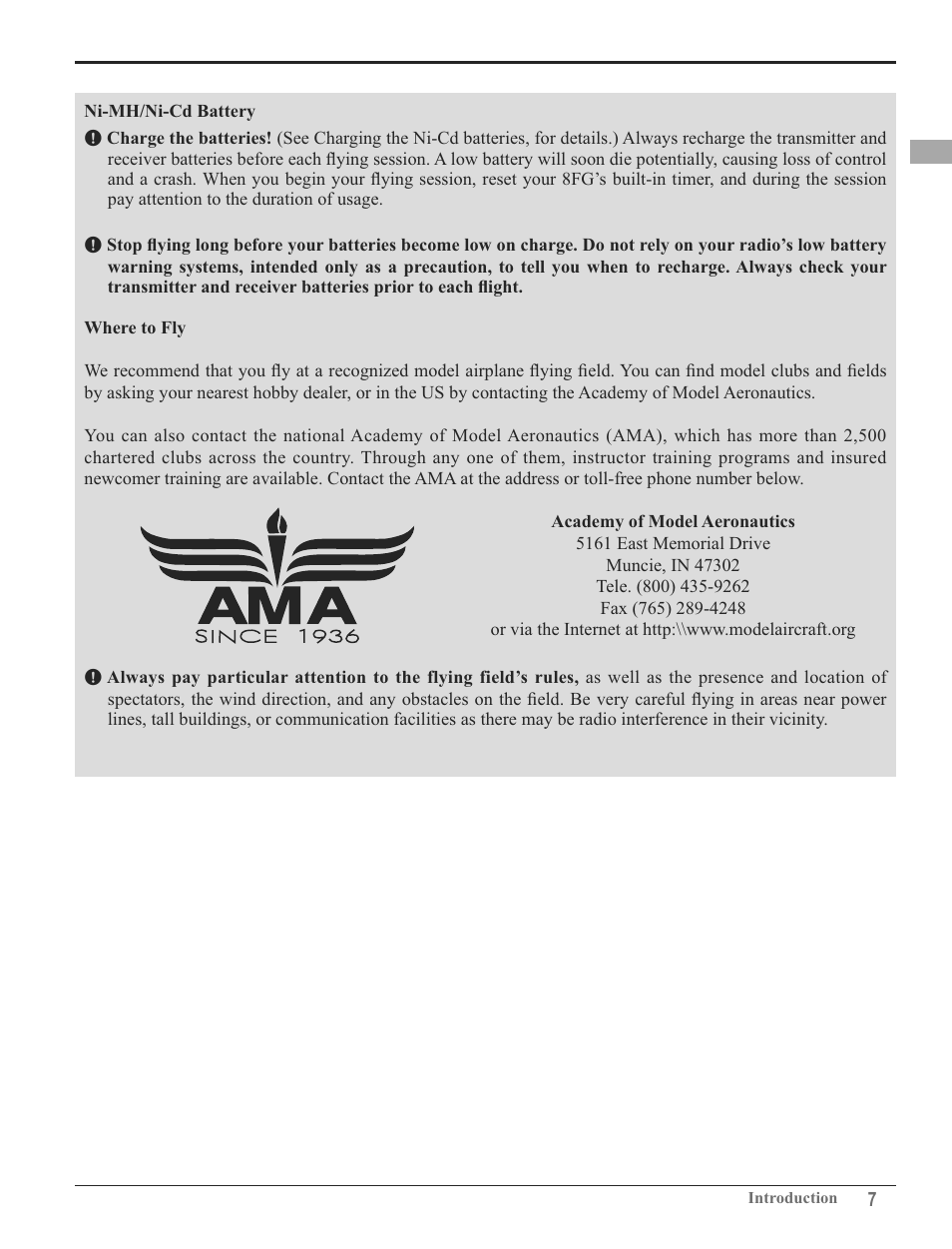 Futaba 8FG 2.4GHz User Manual | Page 7 / 123