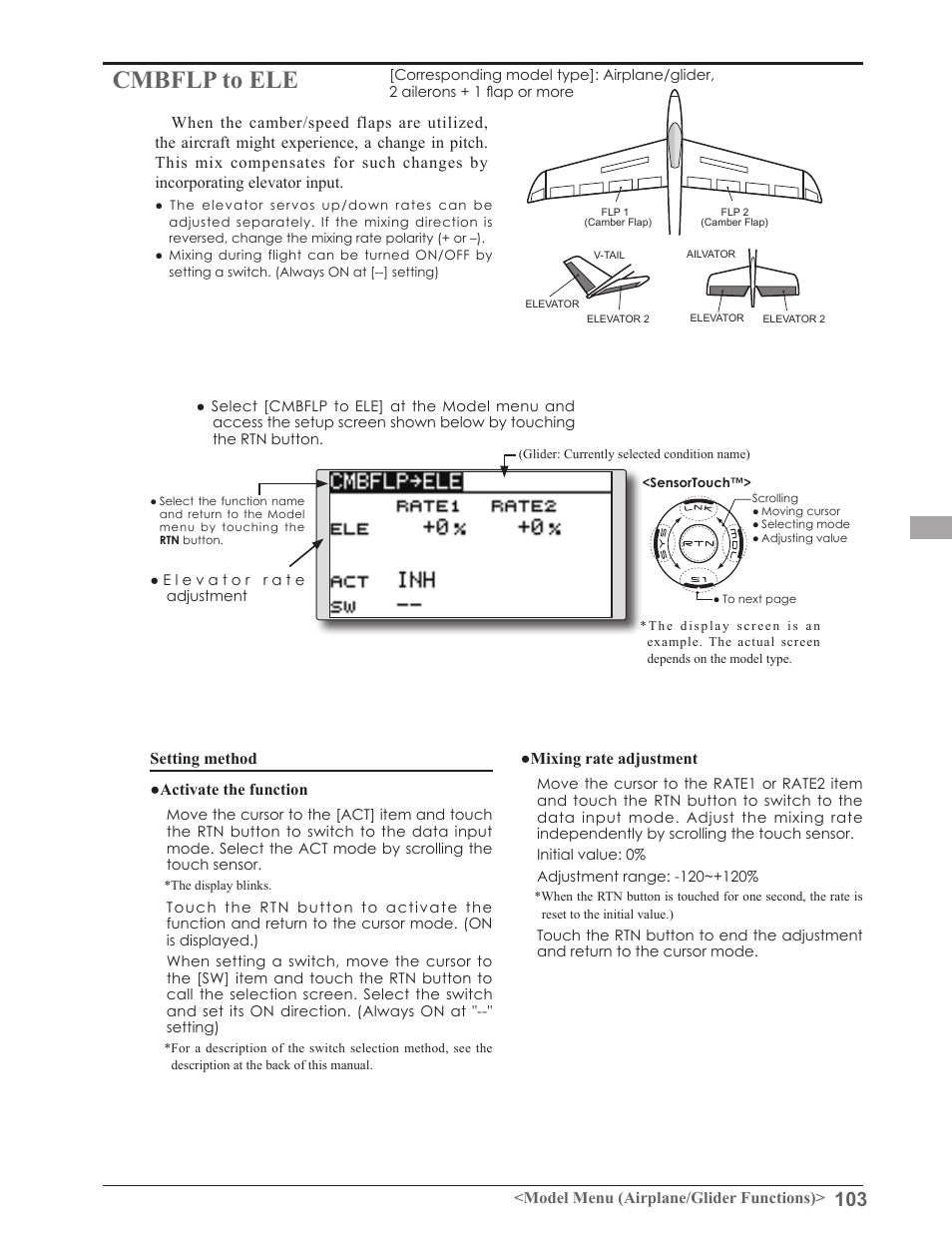 Cmbflp to ele | Futaba 8FGAS, 8FGHS 2.4GHz User Manual | Page 103 / 139