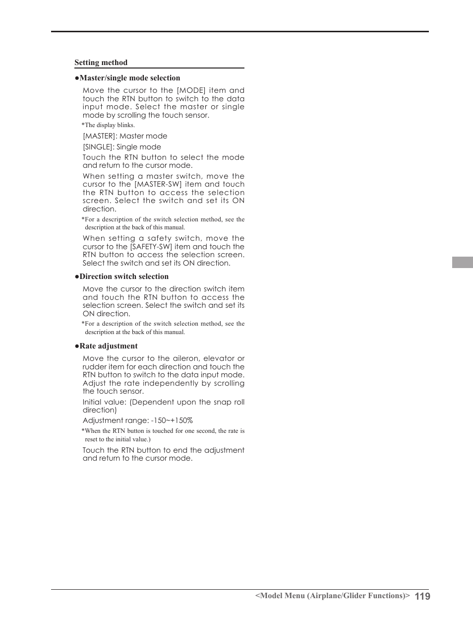 Futaba 8FGAS, 8FGHS 2.4GHz User Manual | Page 119 / 139