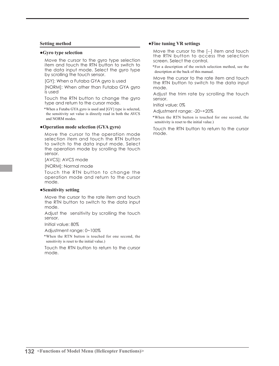 Futaba 8FGAS, 8FGHS 2.4GHz User Manual | Page 132 / 139