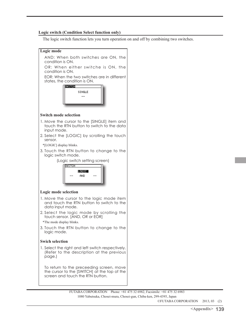 Futaba 8FGAS, 8FGHS 2.4GHz User Manual | Page 139 / 139