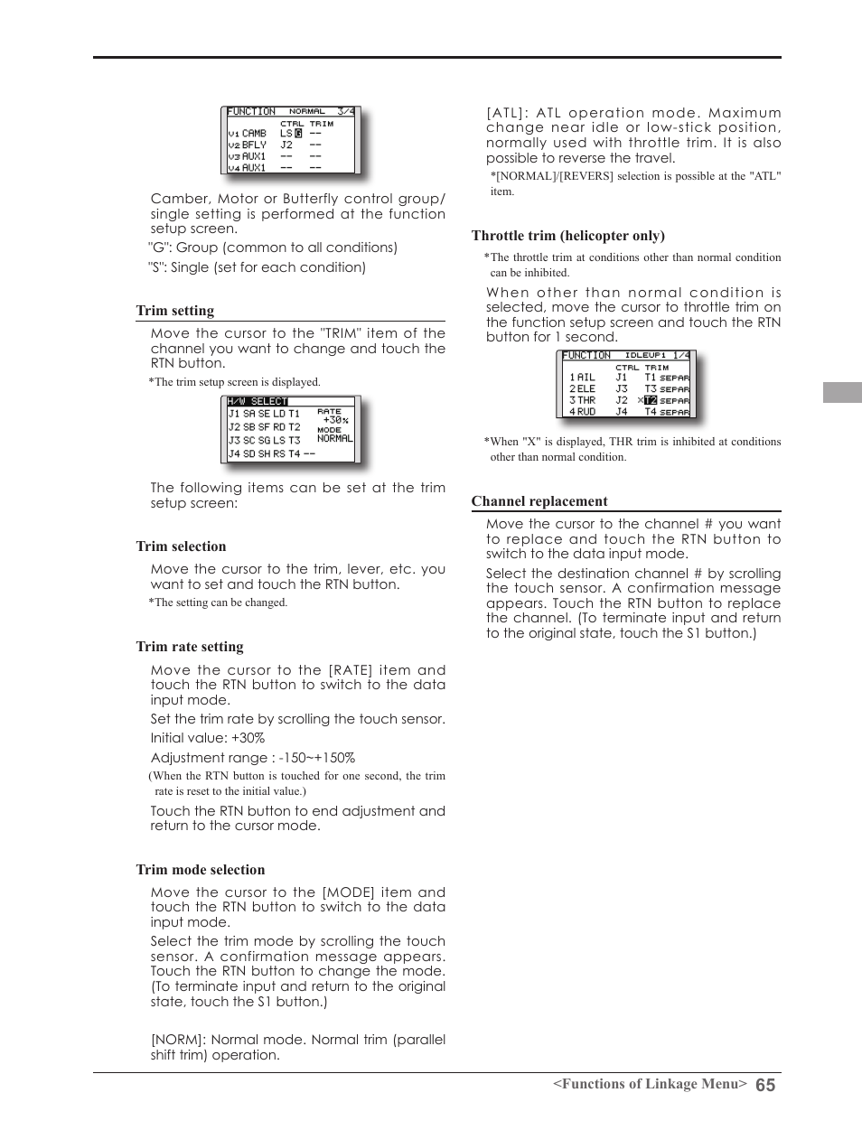 Futaba 8FGAS, 8FGHS 2.4GHz User Manual | Page 65 / 139