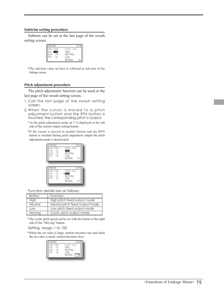 Futaba 8FGAS, 8FGHS 2.4GHz User Manual | Page 75 / 139