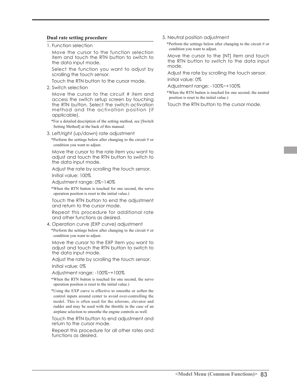 Futaba 8FGAS, 8FGHS 2.4GHz User Manual | Page 83 / 139