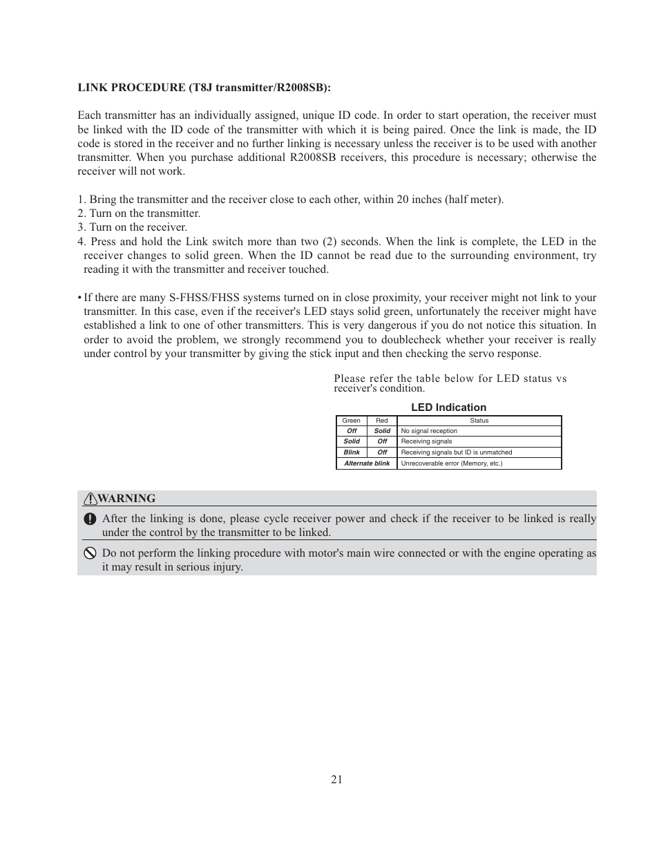 Futaba 8J User Manual | Page 22 / 93
