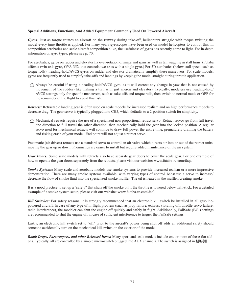 Futaba 8J User Manual | Page 72 / 93
