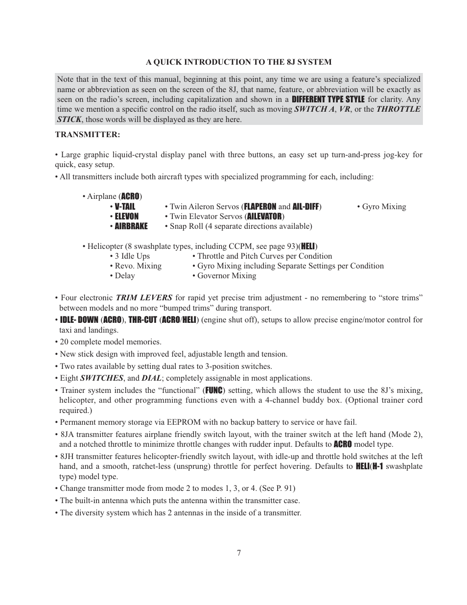 Futaba 8J User Manual | Page 8 / 93