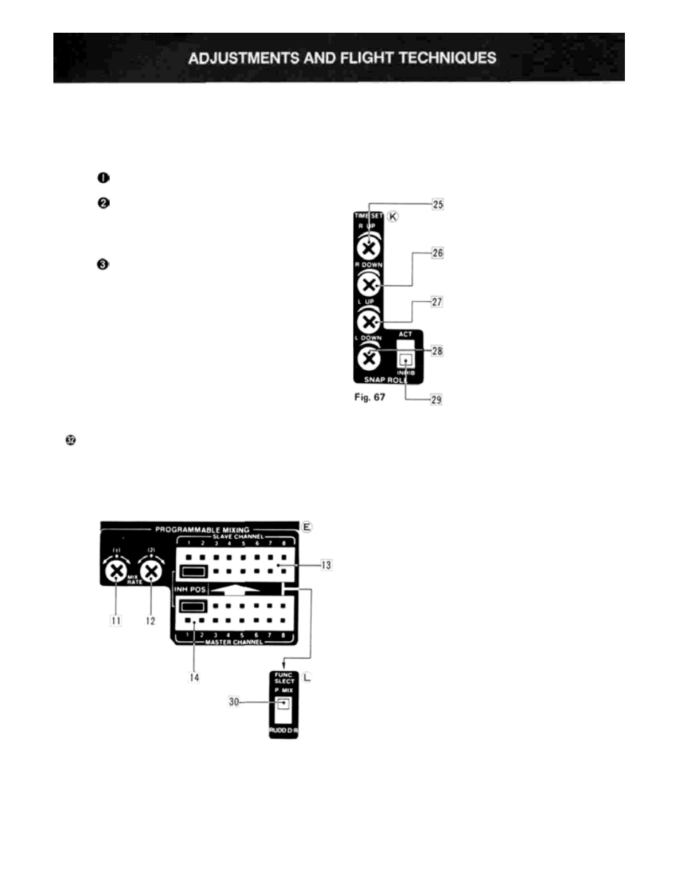 Snap roll switch (timer is optional), Programmable mixing and examples | Futaba 8SGAP User Manual | Page 34 / 38