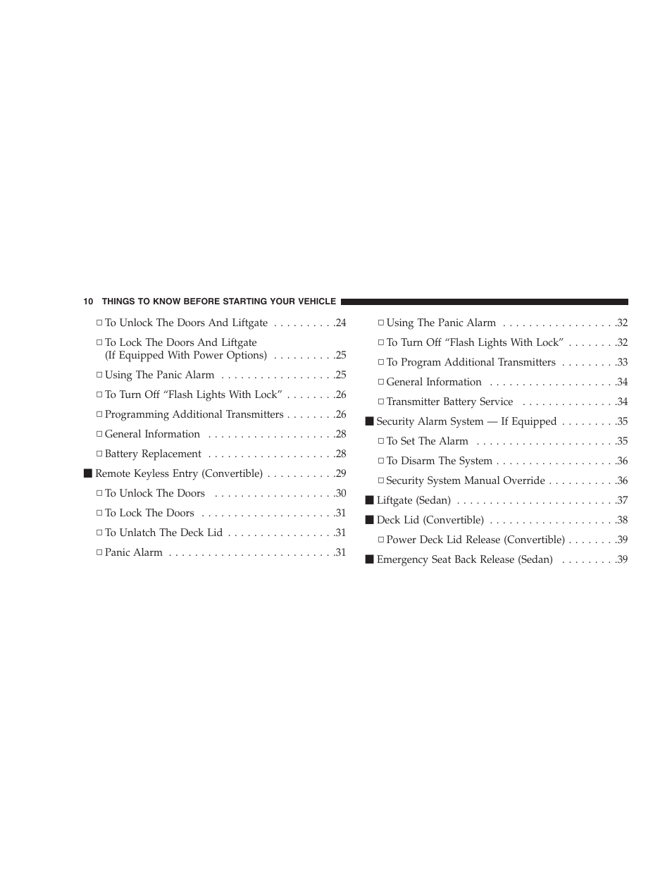 Chrysler 2007 PT Cruiser Convertible User Manual | Page 10 / 458