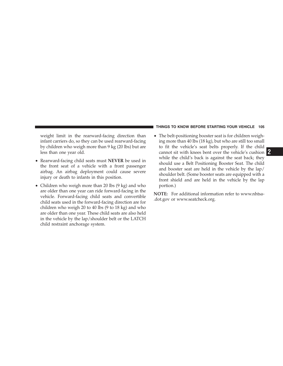 Chrysler 2007 PT Cruiser Convertible User Manual | Page 105 / 458