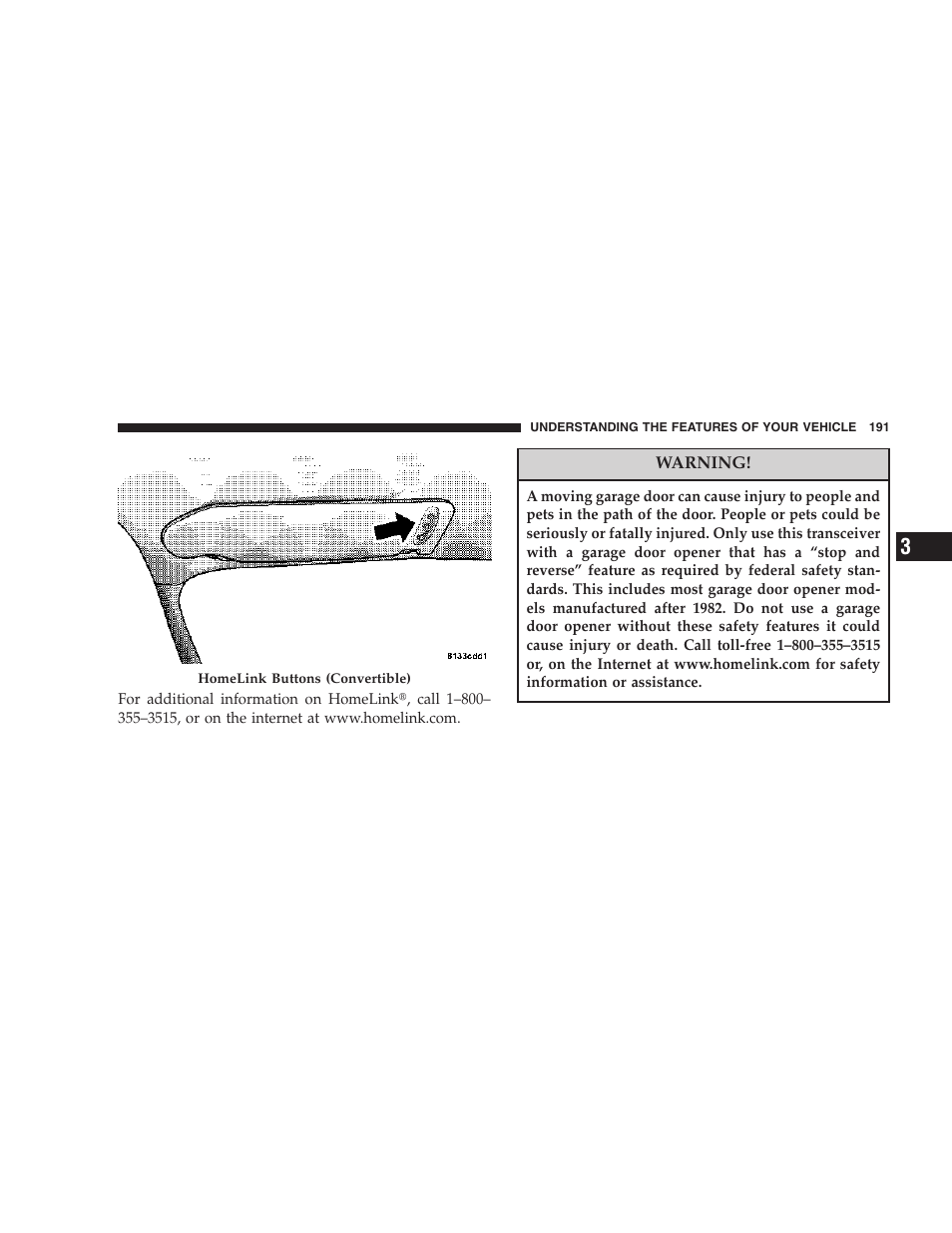 Chrysler 2007 PT Cruiser Convertible User Manual | Page 191 / 458