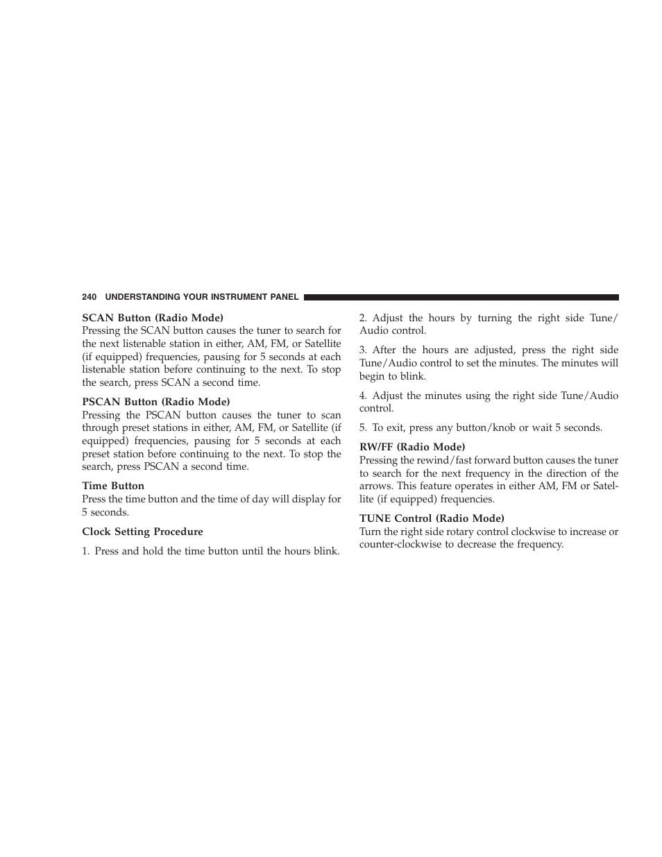 Chrysler 2007 PT Cruiser Convertible User Manual | Page 240 / 458