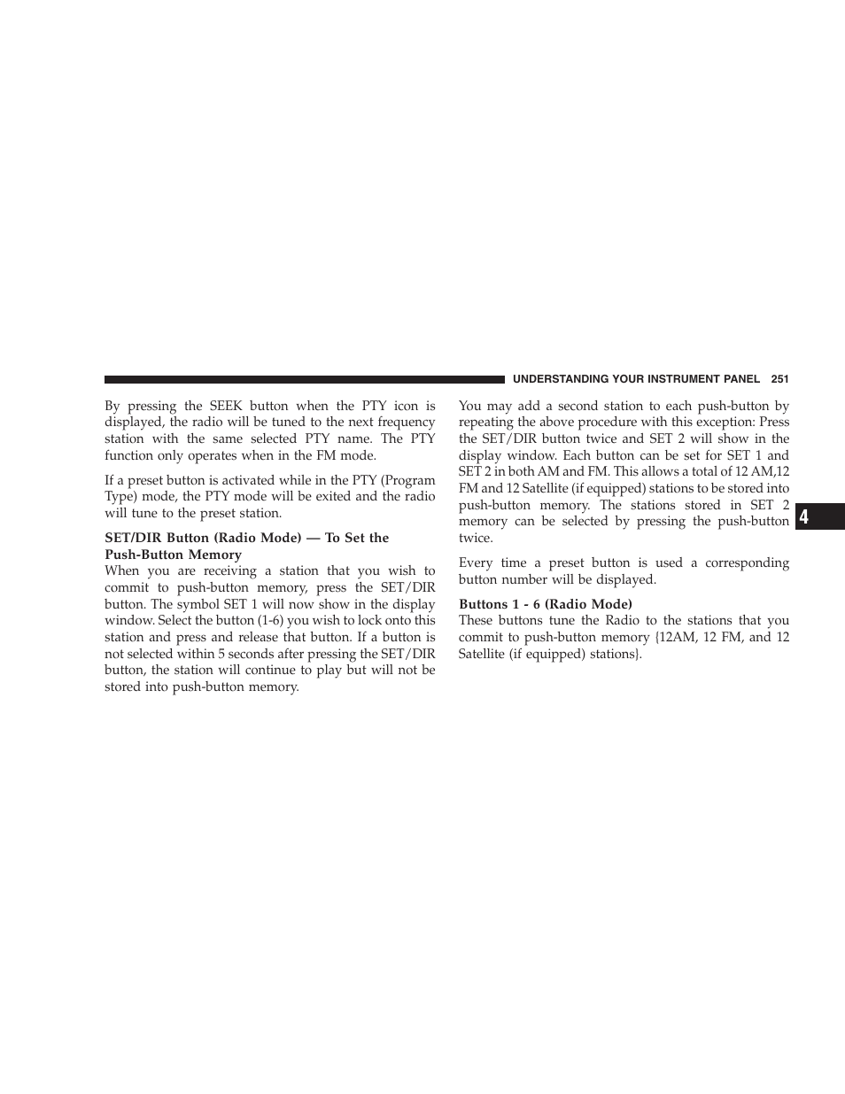 Chrysler 2007 PT Cruiser Convertible User Manual | Page 251 / 458